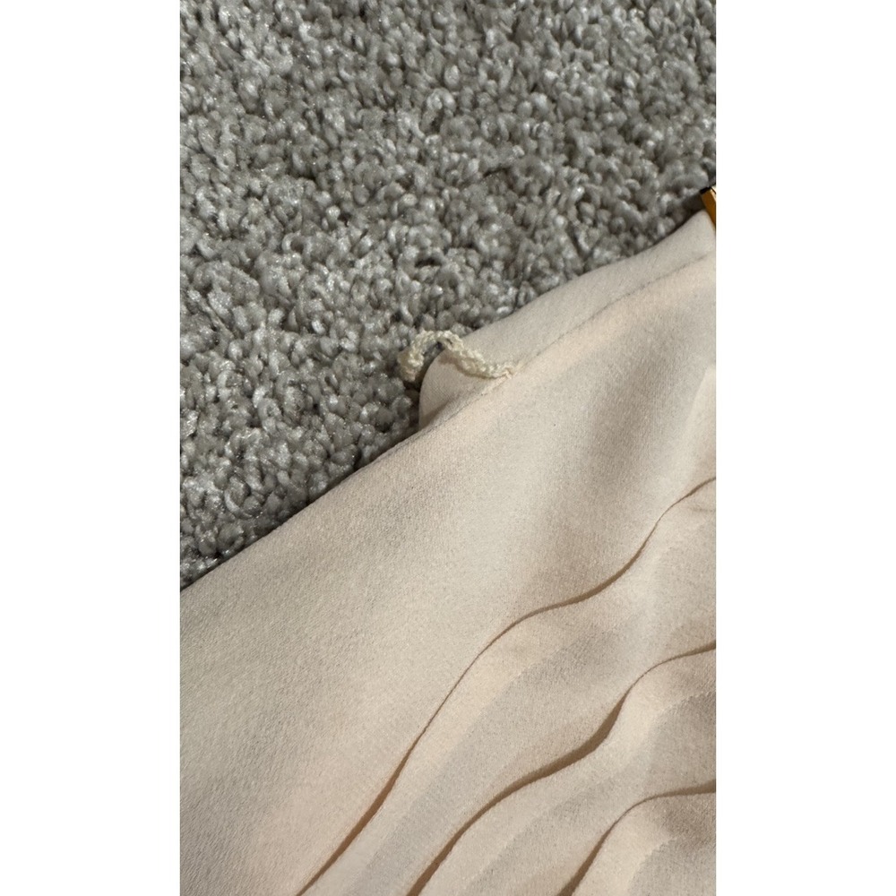 Vintage Victoria Secret 100% Silk Crepe Lace Maxi Nightgown Bridal Gold Crown S - Picture 6 of 8